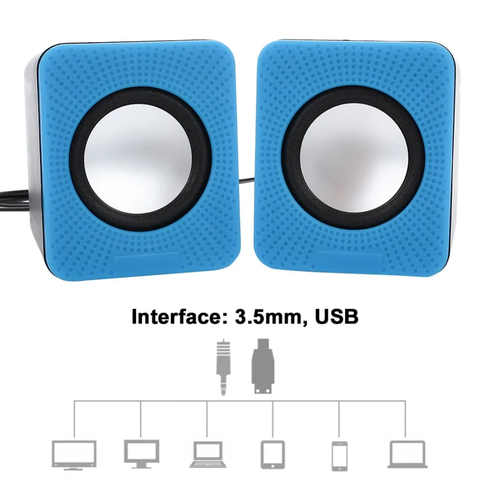 100% новый мини портативный Проводной планшетный компьютер USB динамик Мультимедиа