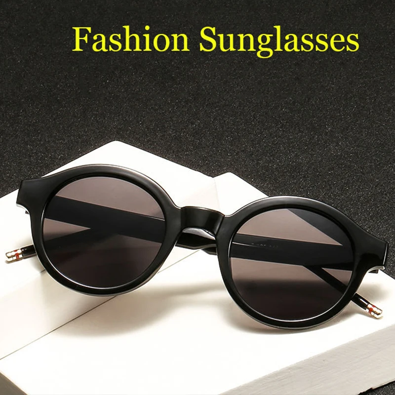 Очки в стиле ретро для мужчин и женщин 2019 круглые черные красные очки с принтом