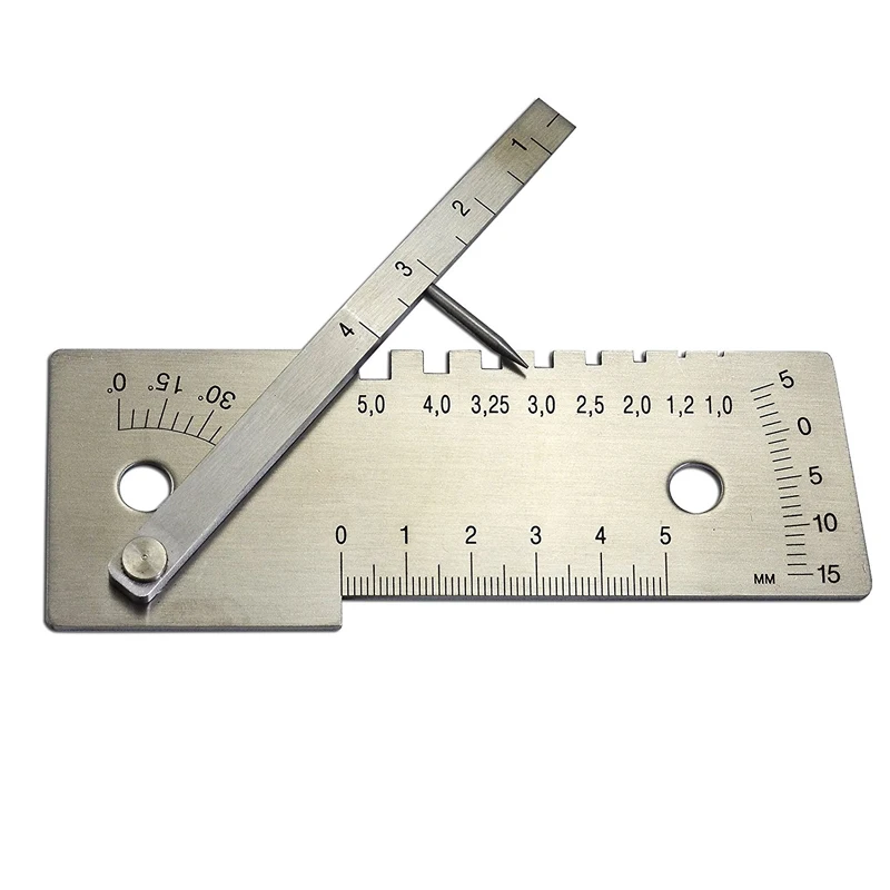 Универсальный нержавеющая сталь 45 градусов измерительные инструменты для Сварки Манометр сварочный шов Gage многофункциональный шаблон сварщика