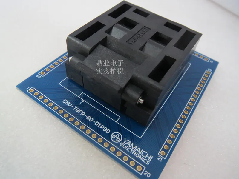 Раскладушка QFP80/DIP Φ расстояние YAMAICHI 0 65 мм IC Сжигание сиденья Адаптер