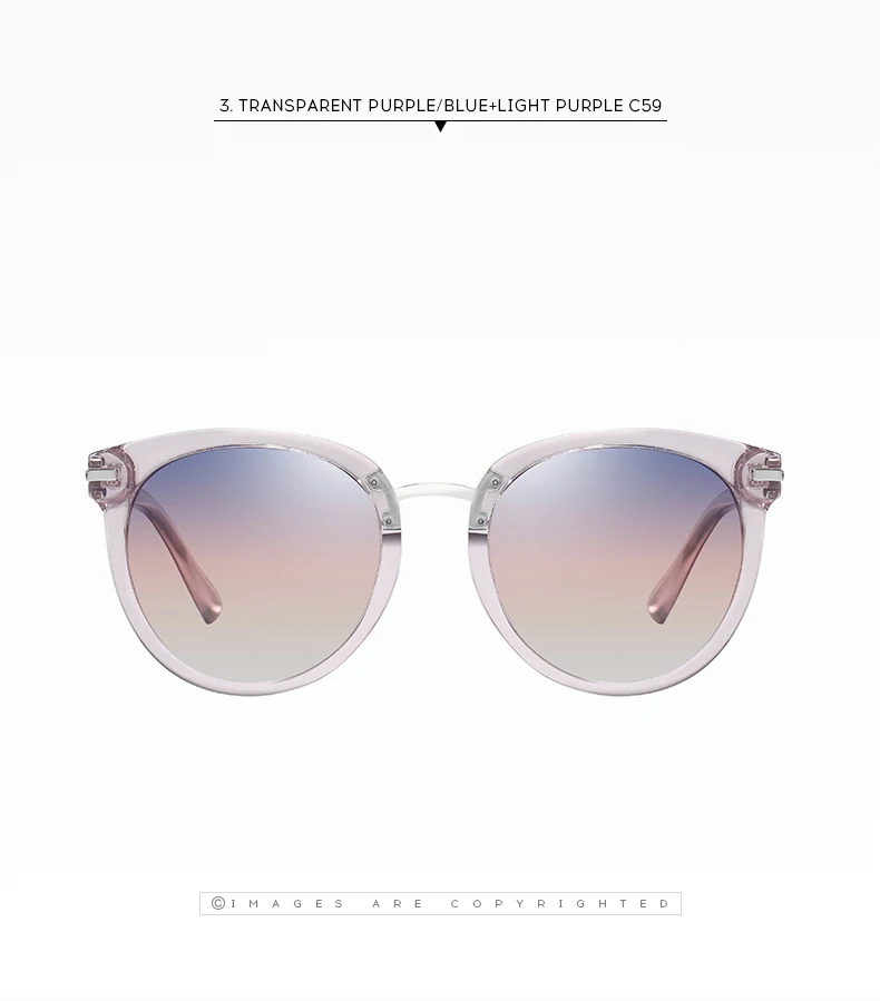 Ruosyling Sunglasses Women Female Polarized UV 400 TAC Lens Dark Round Shades Sun Glasses Ladies Girls Luxury Glasses Beach
