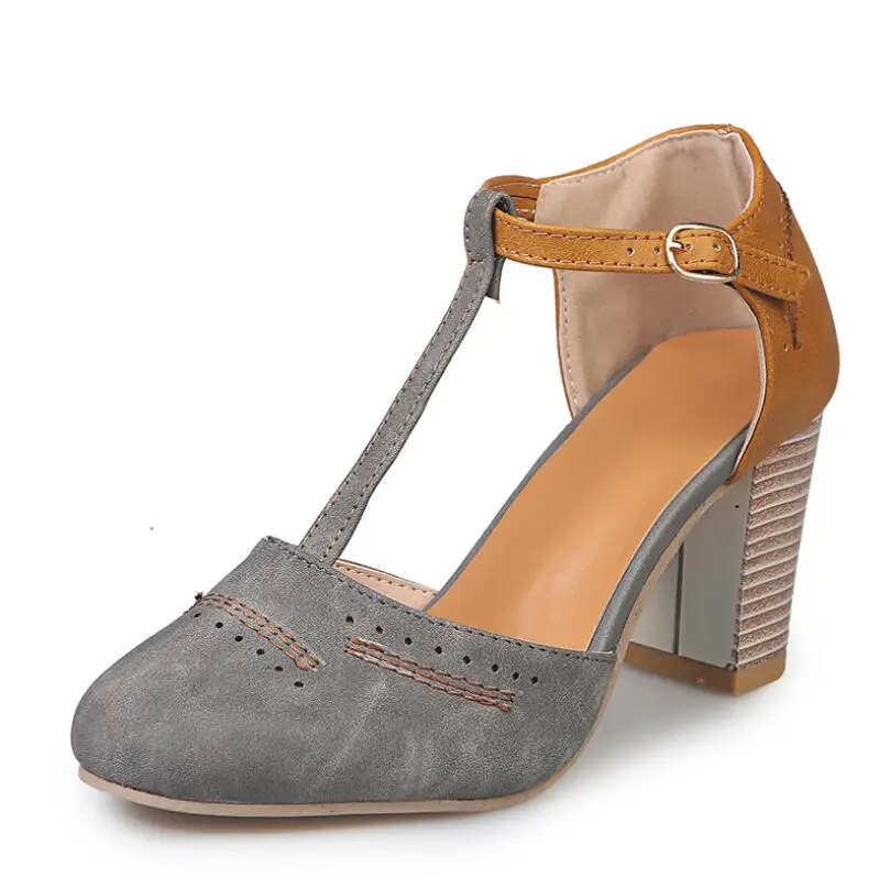 Женские босоножки гладиаторы на высоком квадратном каблуке из кожи|Боссоножки и