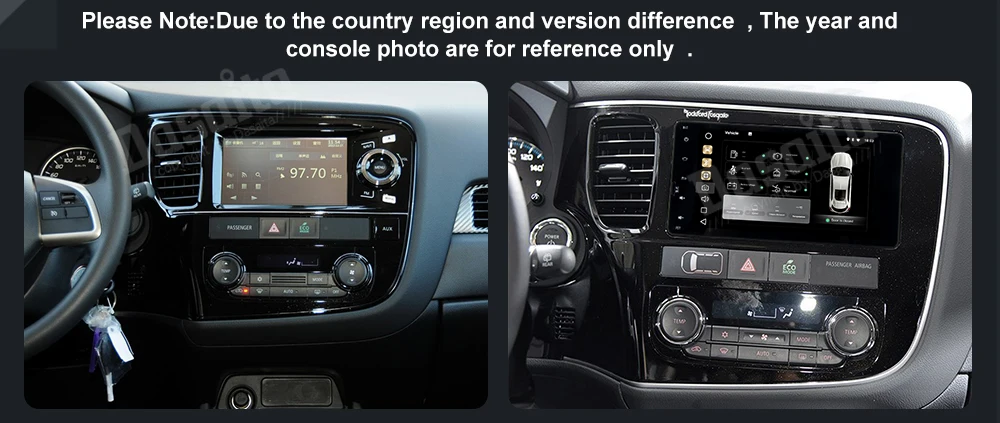 Dasaita " Android 9,0 Автомобильный gps радио плеер для Mitsubishi Outlander Lancer-X ASX- с восьмиядерным 4 Гб+ 32 ГБ авто стерео