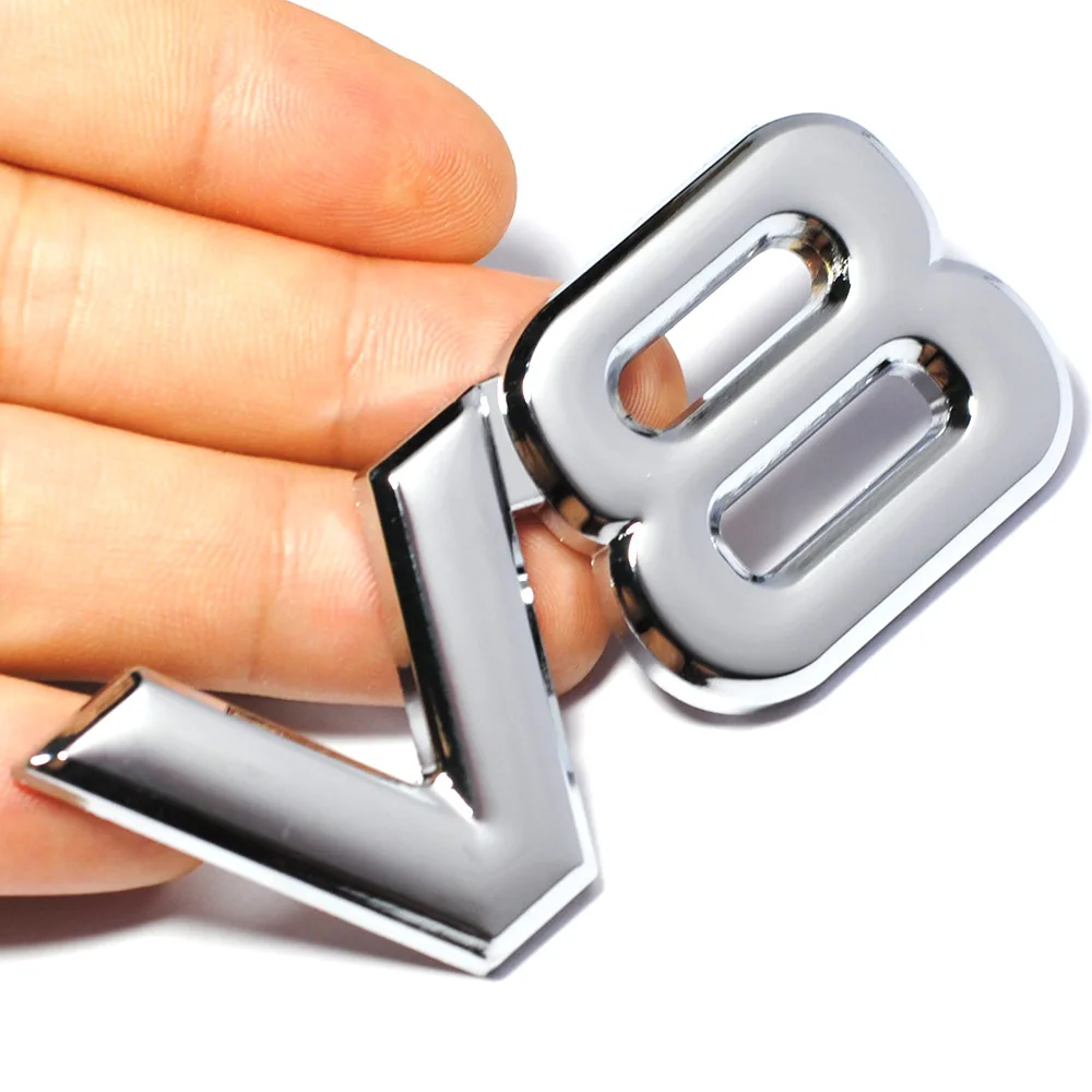 Контрольный инструмент автомобильных металлических сплавов 3D V8 логотип