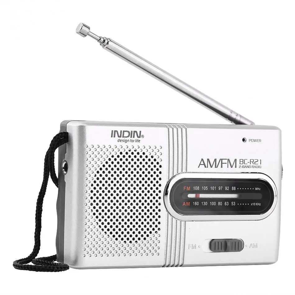 Универсальный BC-R21 портативный мини AM FM радио стерео колонки музыкальный плеер двойной диапазоновый приемник канал 88-108 МГц антенна