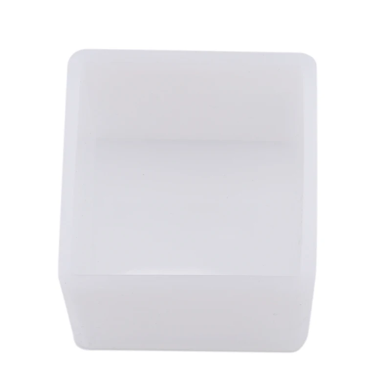 50mm Square White DIY Crystal Epoxy Plastic Square Mold Cube Molde Silicona Silicon Mold Decoration Craft - Цвет: 50mm