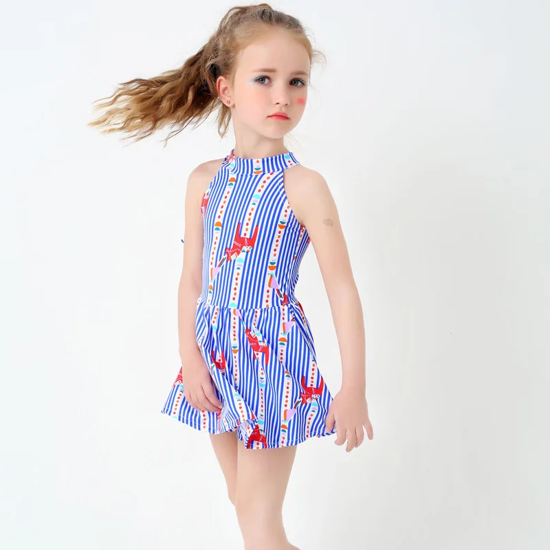 Детские пижамы единорог купальник набор бикини детские футболки с принтом в виде