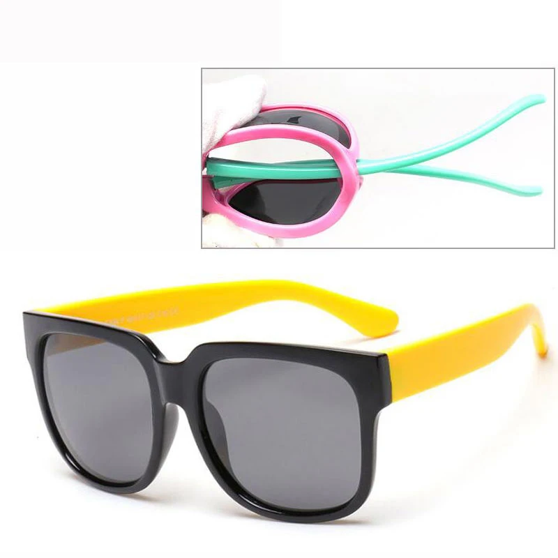 Kids Square Polarized Sunglasses Child High Quality Anti UV400 Sun Glasses Classic Vintage Eyeglasses Brand Design Goggles |