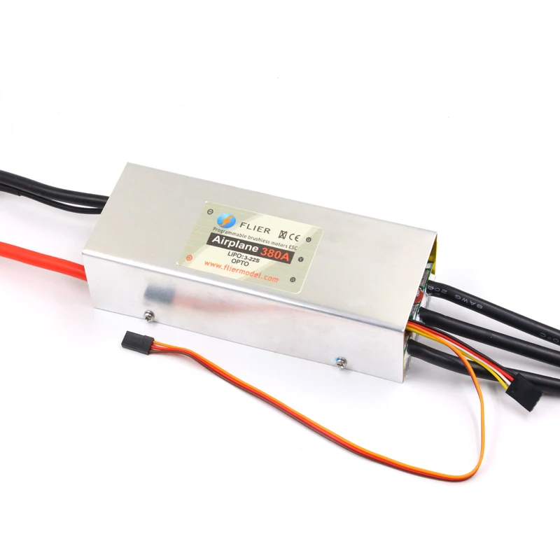 Контроллер скорости FATJAY FLIER 380A 2 22S Высоковольтный ESC бесщеточный с USB кабелем для