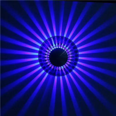 3 Вт RGB светодиодный потолочный светильник, встроенный потолочный светильник, рассеивающий светильник, дизайнерский алюминиевый для гостиной, фойе, крыльцо, Домашний Светильник, Декор - Цвет корпуса: blue light