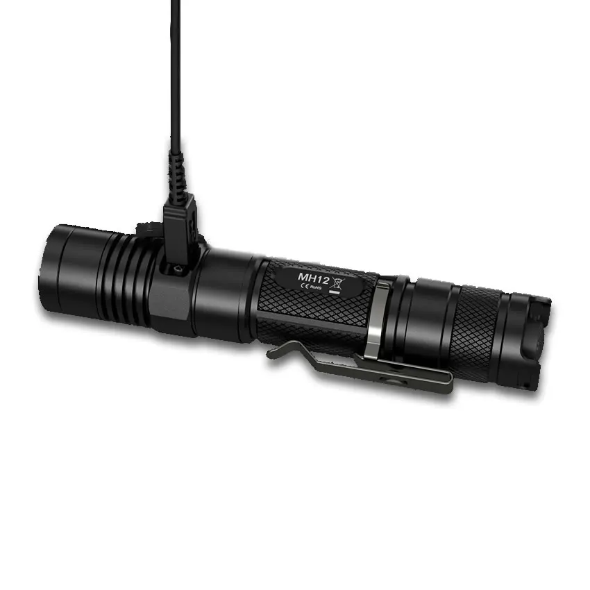 NITECORE MH12 CREE XML U2 светодиодный перезаряжаемый фонарик 1000 люмен поисково