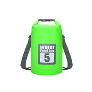 green 5L 5L/10L/15L/20L водонепроницаемые сумки для хранения, сухой мешок, сумка для каноэ, каяк, рафтинг, для спорта на открытом воздухе, сумки для плавания, дорожный набор, рюкзак - Цвет: green 5L
