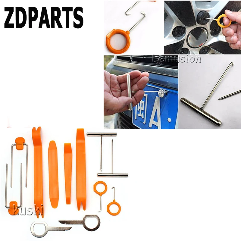 ZDPARTS 12 шт. Стайлинг автомобиля многофункциональная Панель рычаг инструмент для Volkswagen VW Passat B6 B5 Golf 4 5 7 6 Fiat 500 Suzuki Grand SX4