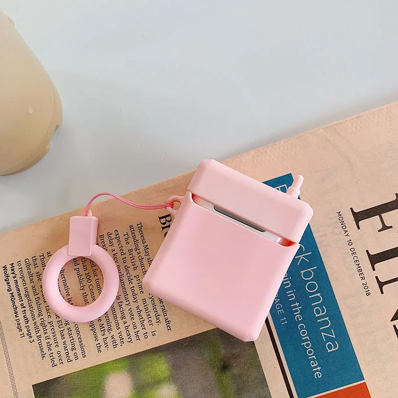 Новейший 3D Забавный силиконовый чехол для Apple AirPods милые наушники чехлы Iphone Air pods