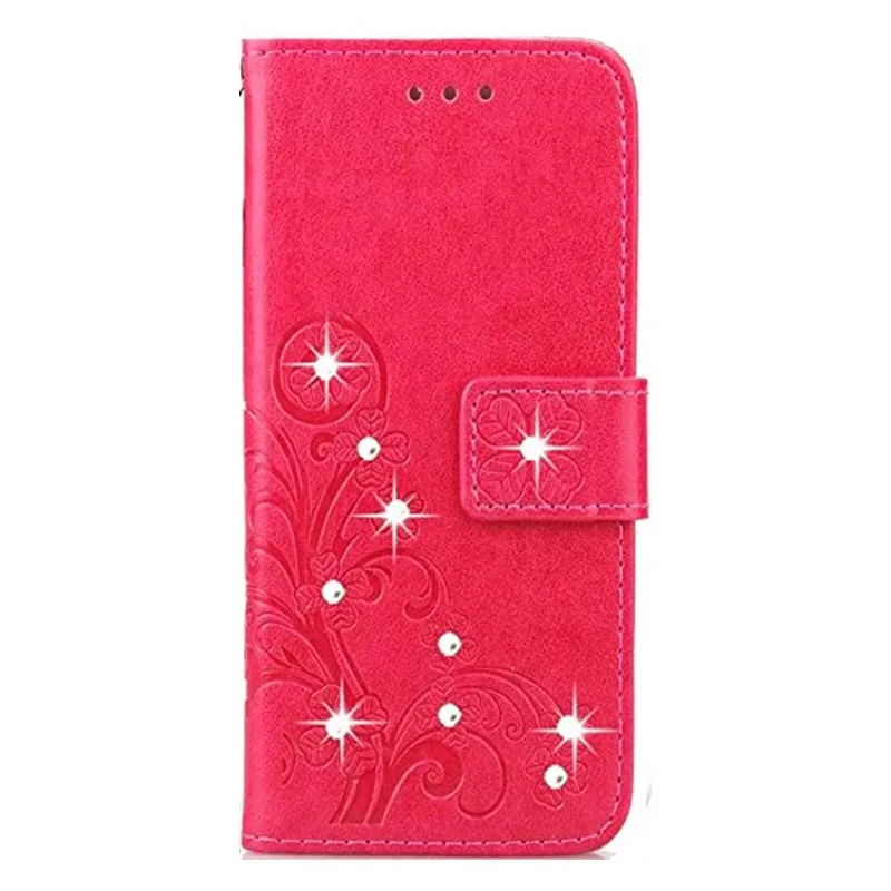Роскошный блестящий чехол-кошелек для телефона Sony Xperia XZ Premium XZ2 Compact XZ1 Ultra Rhinestone Bling