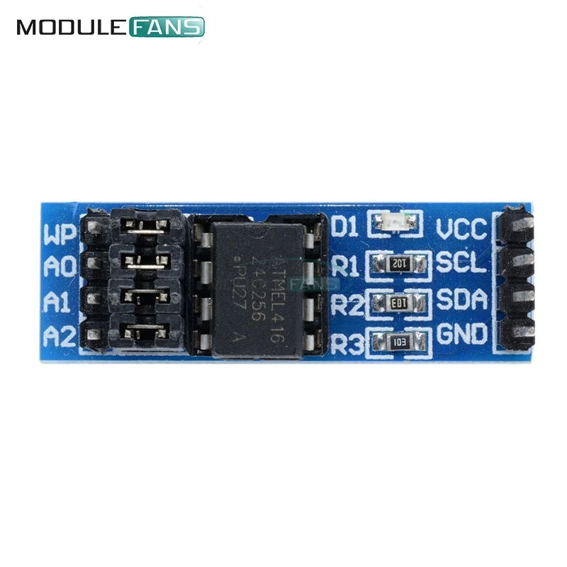 Модуль памяти EEPROM 2 шт. AT24C256 I2C IIC интерфейс чип 8P индикатор источника питания