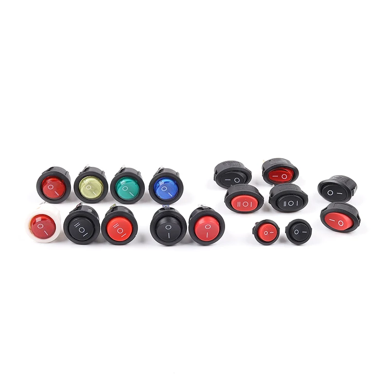5 шт. KCD1 Круглый кулисный переключатель 2/3Pin ВКЛ. ВЫКЛ./вкл. ВЫКЛ. Переключатель