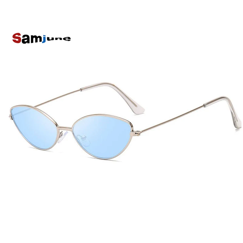 Женские солнцезащитные очки в металлической оправе Samjune Винтажные