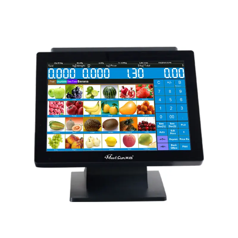 Meetsun MS-818D All in One POS Dual Touch Screen Terminal Machine System Cash Register +Printer+Cash Drawer+Keyboard | Компьютеры и