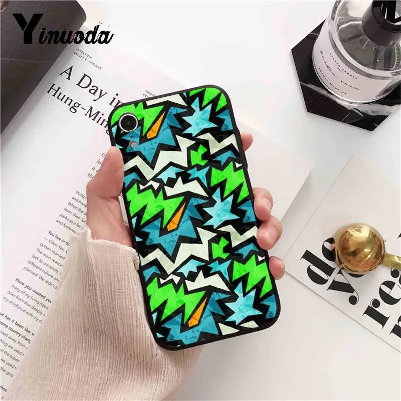 Yinuoda простой графический геометрический камуфляжный чехол для iPhone X XS MAX 6 6s 7 7plus 8