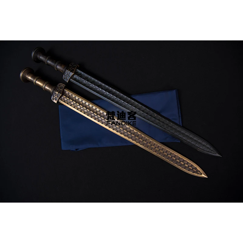 Высококачественное широкое клинок китайский короткое Латунное украшение с