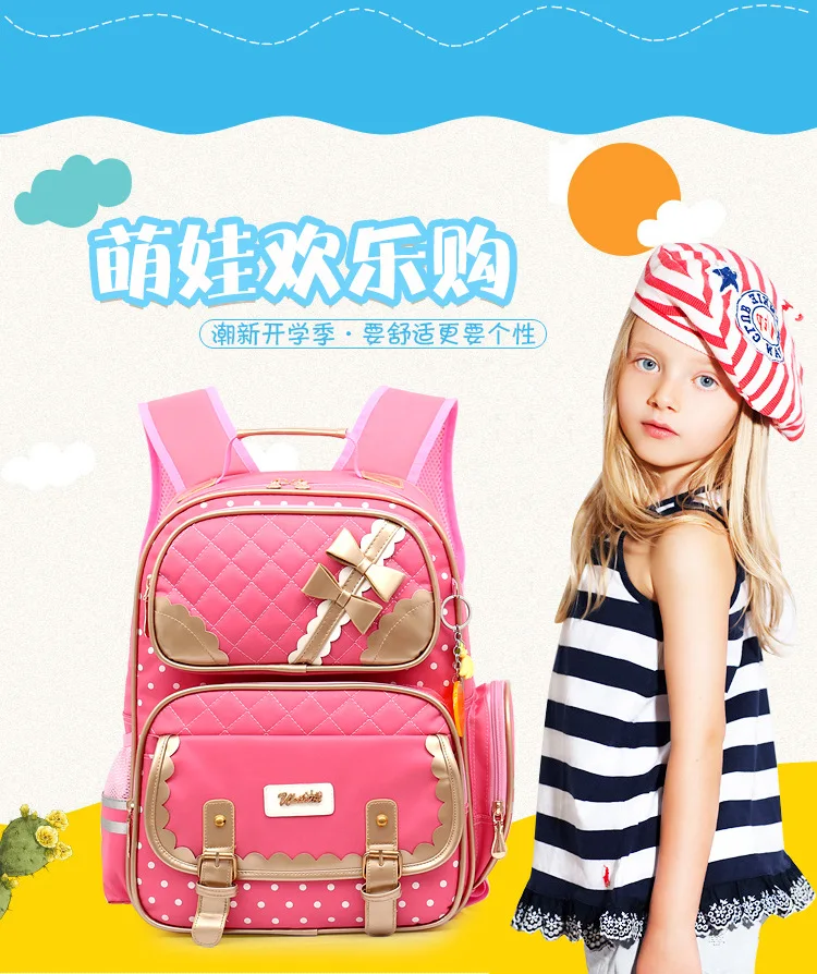 Сумка на колесиках для девочек модная школьная сумка с бантом детские школьные