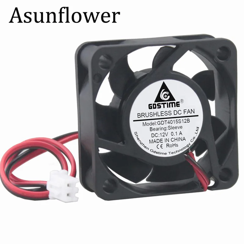 Asunflower 5 В/12 В/24 В втулка подшипник 2 штырька ПК компьютерный охлаждающий