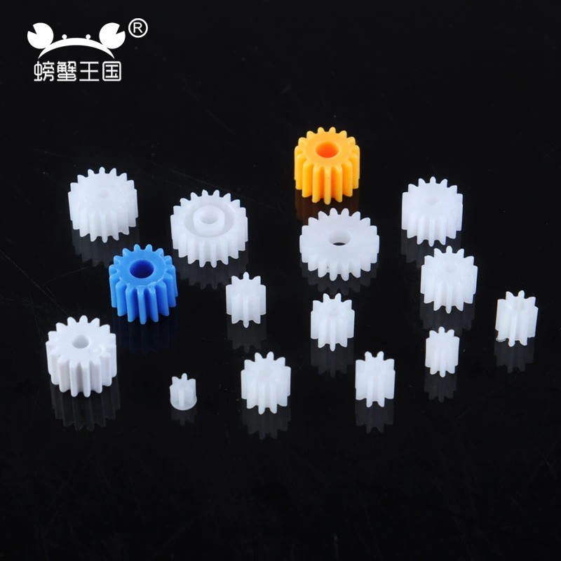 

10pcs Plastic Shaft Single Double Layer Crown Worm 18 Kinds Gears Cog Wheels for Robot Car Aircraft DIY Necessary