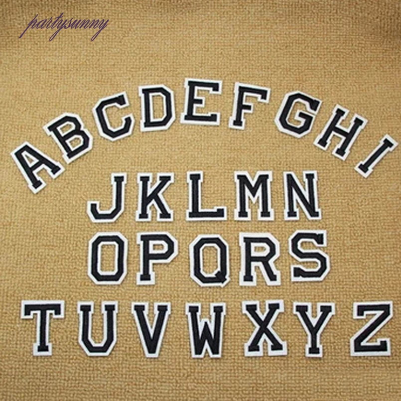 PF 26 Джерси Буквы Патчи Вышитые Патч Школьная форма Номер Шить Железа На Наклейки