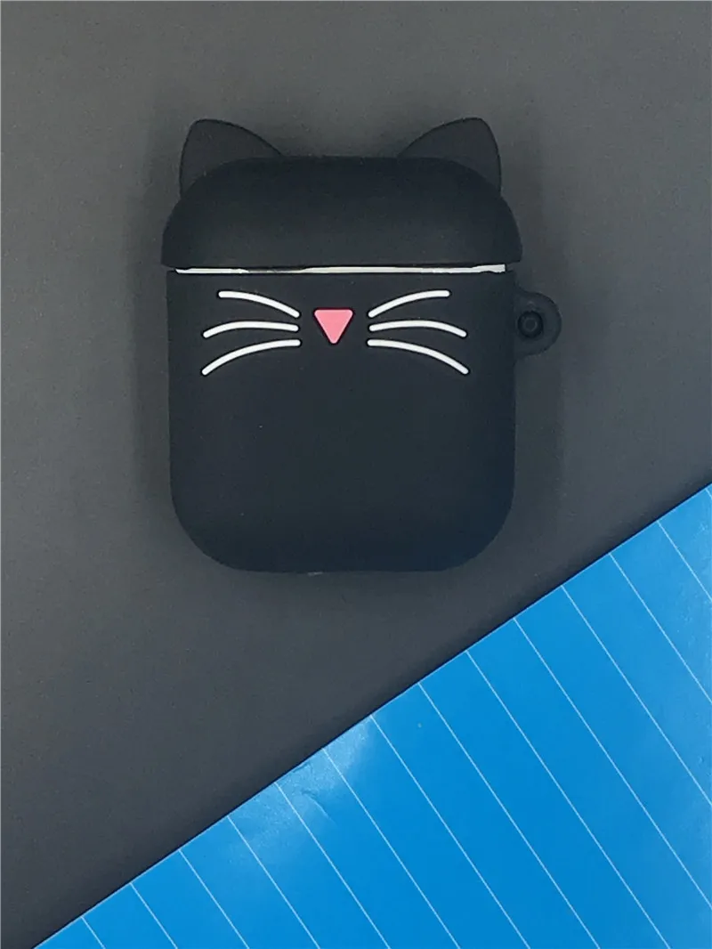 Мультяшный беспроводной Bluetooth чехол для наушников для Apple AirPods силиконовый зарядный чехол для наушников Защитный чехол для AirPods