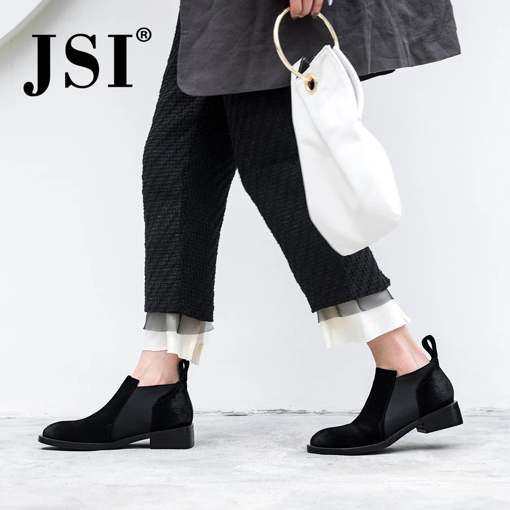 JSI/модные офисные женские туфли на плоской подошве с круглым носком; сезон весна-осень; слипоны на низком каблуке; классические женские туфли на плоской подошве в римском стиле; JO208