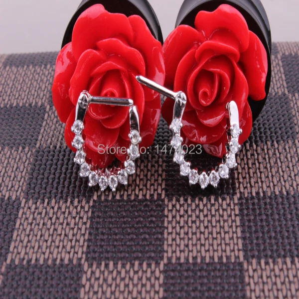 Уникальный циркониевый драгоценный камень перегородка клипса для носа кольцо