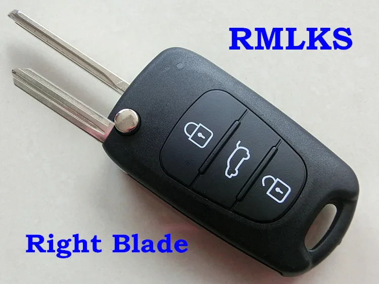 Сменный Чехол RMLKS для автомобильного ключа подходит Hyundai Elantra флип чехол Kia K2 K5 Soul