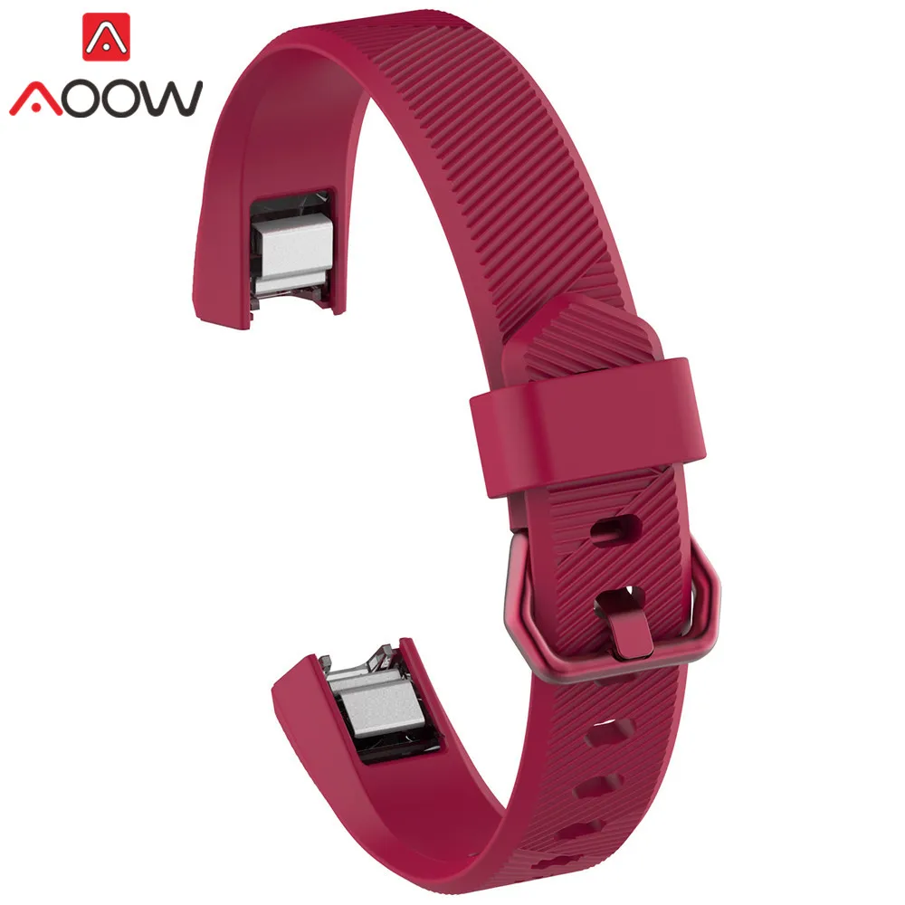 14 цветов силиконовый ремешок для часов для Fitbit Alta/Alta HR/ACE Смарт часы фитнес Спорт Водонепроницаемый замена Браслет ремешок - Цвет ремешка: Rose red