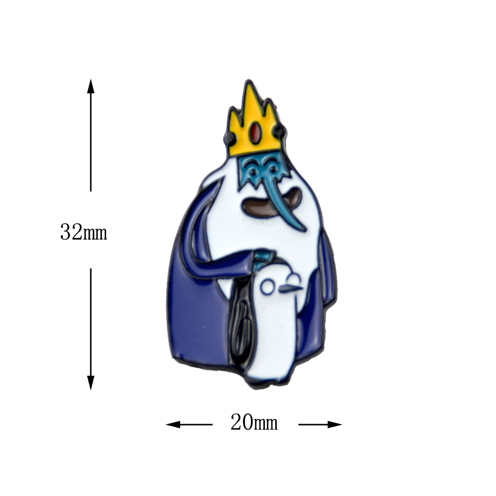 Эмалированная брошь в виде пингвина с длинным носом|Броши| |