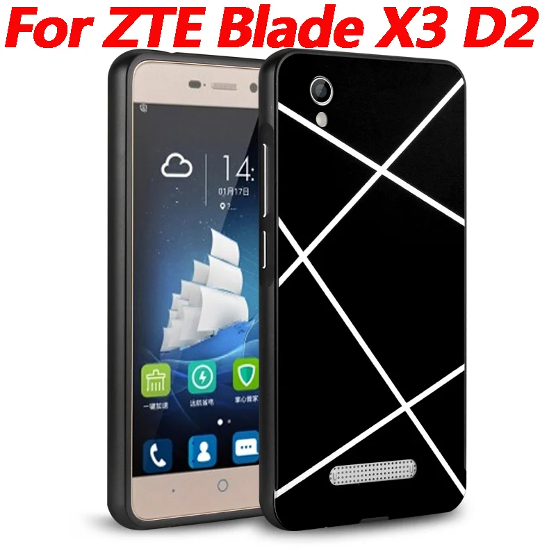 Чехол для zte Blade X3 с металлической алюминиевой рамкой, зеркальный акриловый чехол для zte Blade X3 D2 t620, защитный чехол для мобильного телефона s 5,0"
