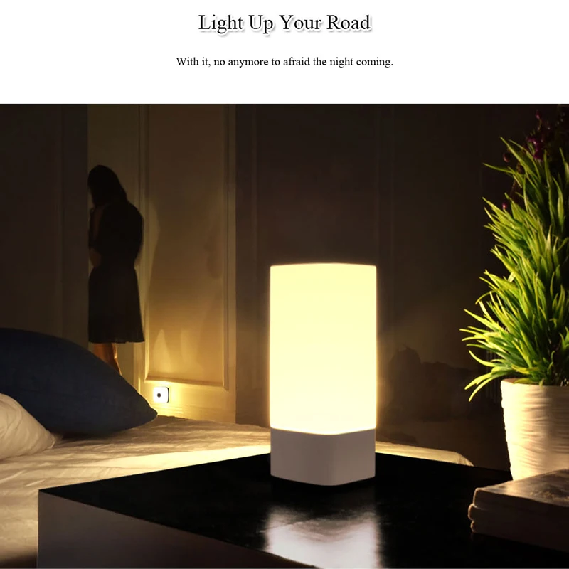 Wireless Touch Sensor LED Night Light 3000K Warm White Master Servant Lamps Kit Colorful Wall Lamp For Bedroom Kitchen Home | Лампы и