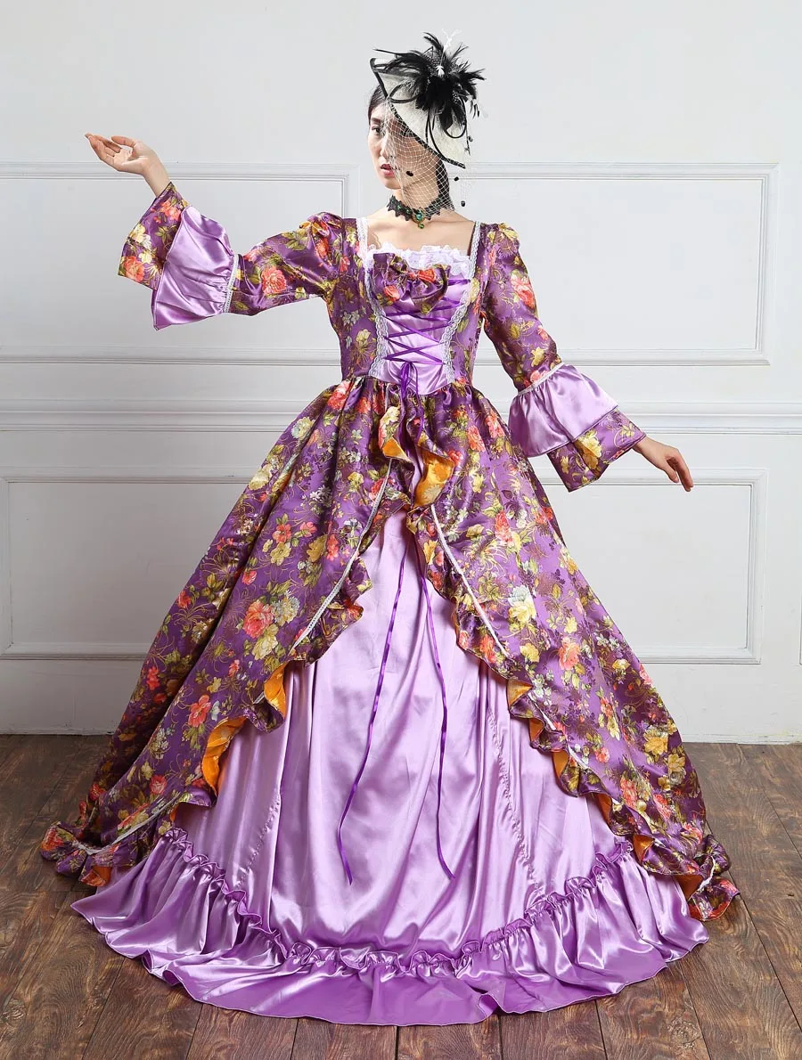 Высококачественное платье для праздников с принтом Marie Antoinette театральный
