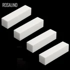 Набор пилок для ногтей ROSALIND, 4 шт.лот, полировальный блок для маникюра и педикюра, Белый Гель-лак для ногтей