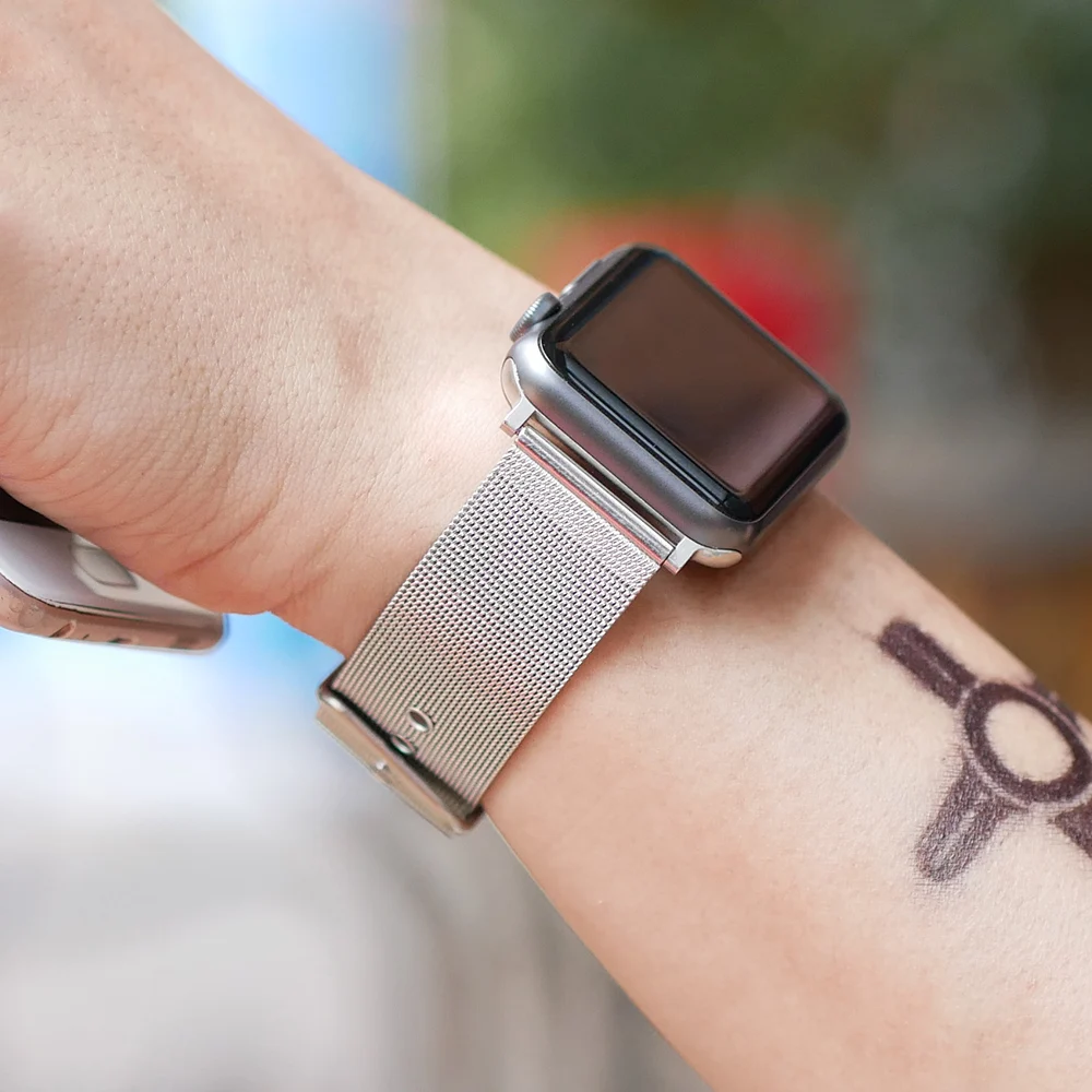 Подходит для apple watch черный ремешок кожаный 38 мм 42 iwatch серии 3/2/1 | Наручные часы
