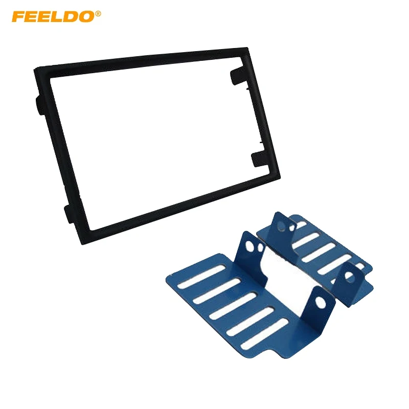 

FEELDO 2Din Car CD DVD Radio Stereo Frame Panel Audio Navigation Frame Dash Fascia Kits For Proton Preve 2012-2017