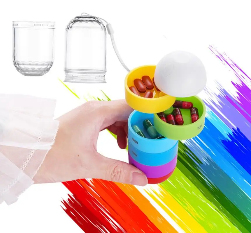 7 дней в неделю анти мокрый ленточный чехол для таблеток медицинский держатель