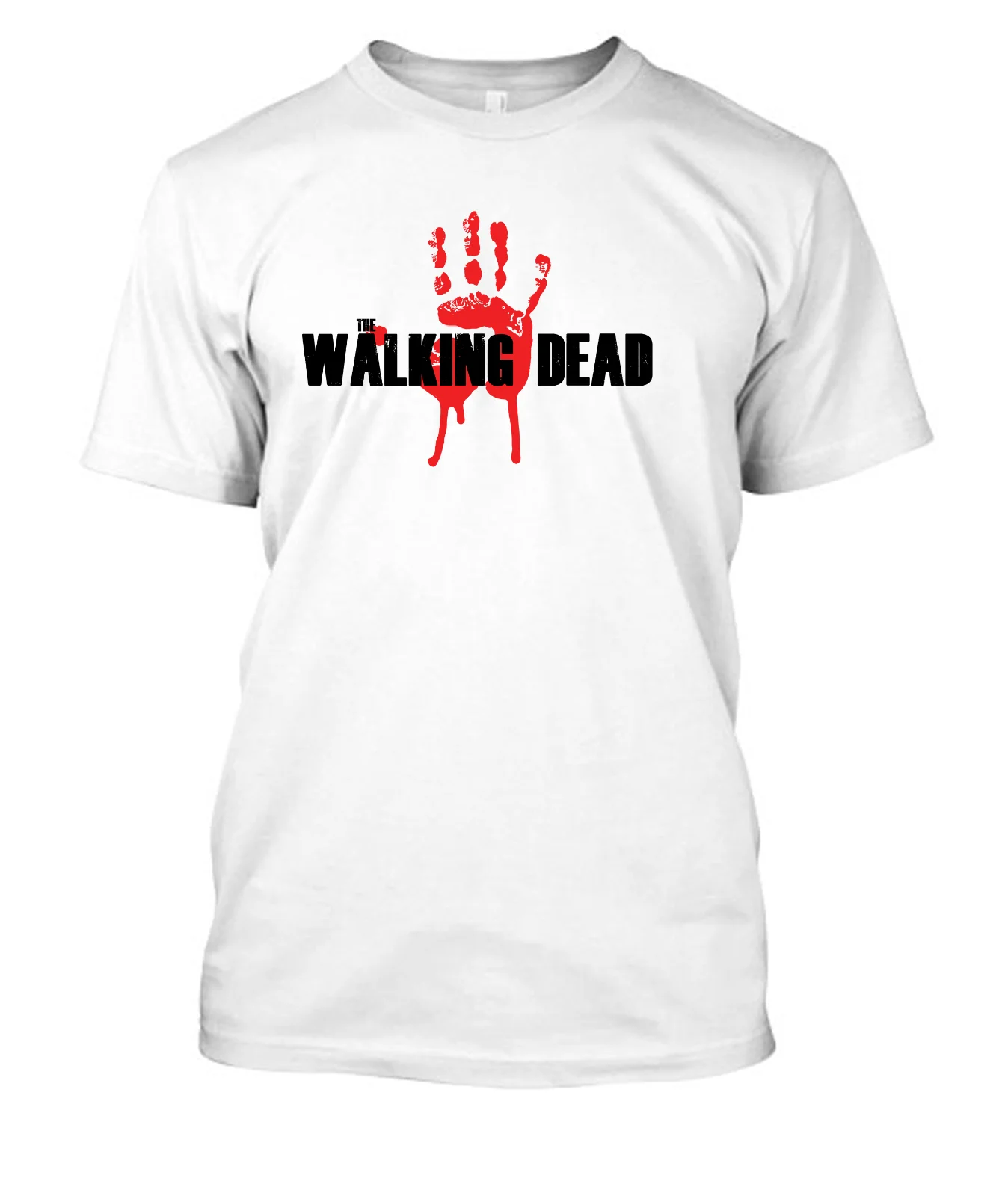 The Walking Dead TWD крови руки логотип футболка 25 цветов 4 Размеры Прохладный