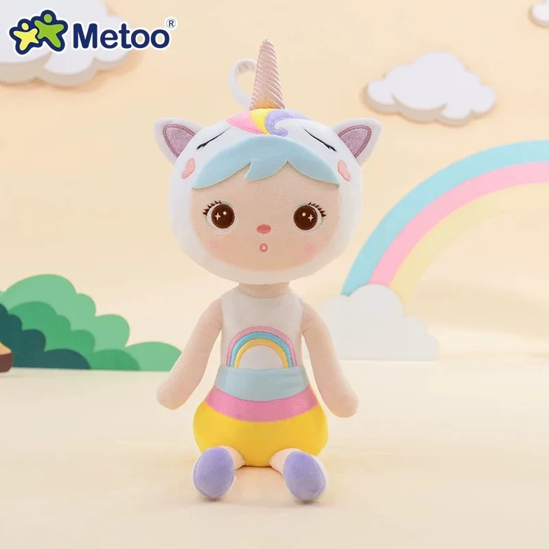 Unicorn doll Новинка, Metoo keppel, плюшевая кукла, животные, единорог, кот, лиса, утка, Мультяшные детские игрушки для девочек, детский подарок на день рождения, Рождество - Цвет: Unicorn doll