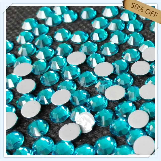 

fashion hot sale ss16 4mm peacock blue color for wedding dresses free shipping;with 1440 pcs each pack A shiny stone