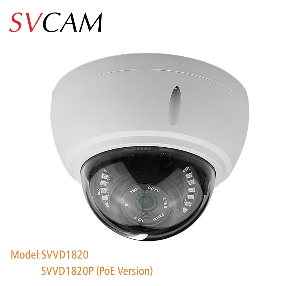 Vvd1820 Антивандальная купольная умная ip камера Onvif HD1080P 2 8 мм широкоугольный