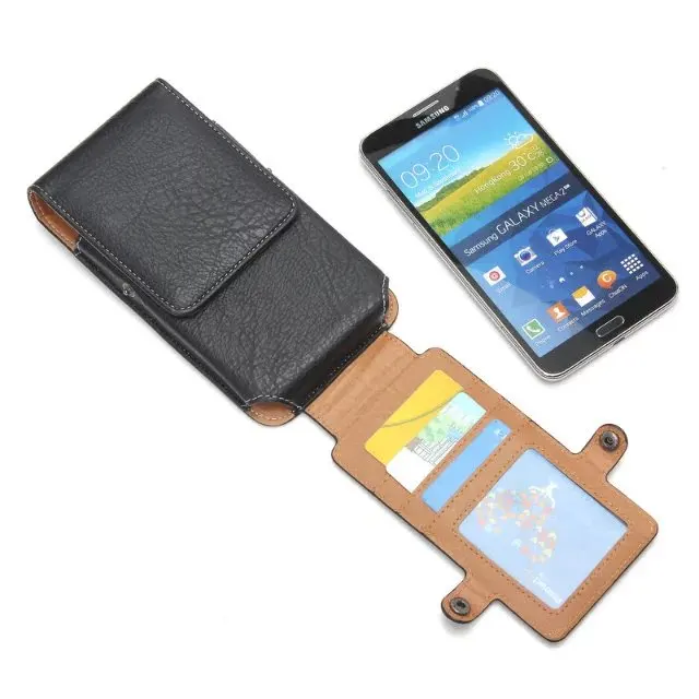 Высококачественный чехол из искусственной кожи с откидной крышкой для телефона