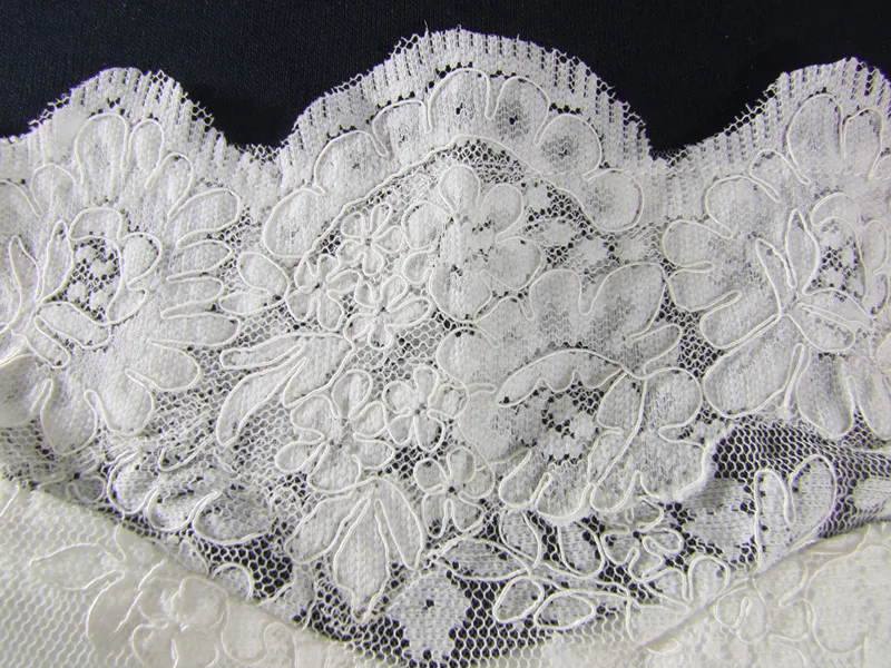 Кружевное свадебное платье русалка с длинным рукавом и вырезом лодочкой невесты