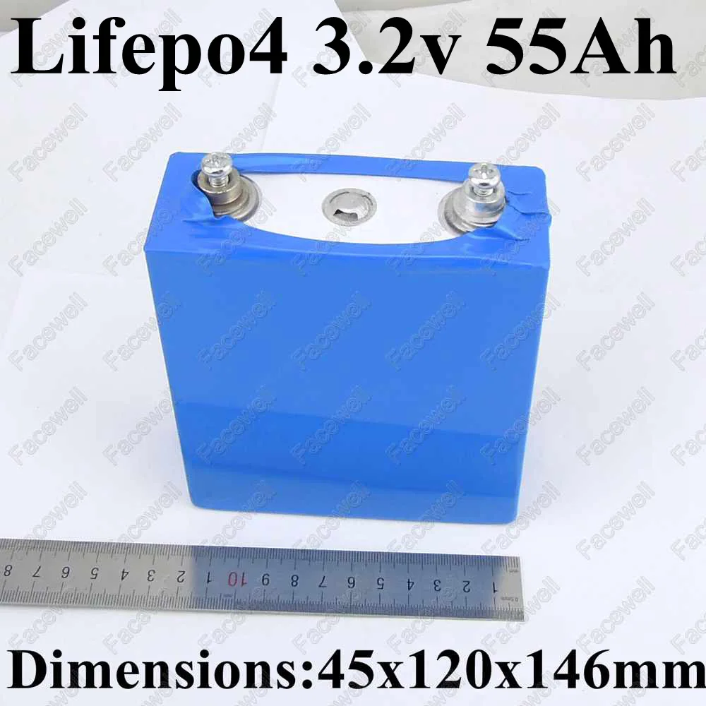 Бренд 3 2 v lifepo4 батареи 55Ah 250A для самостоятельного хранения солнечной энергии facewell