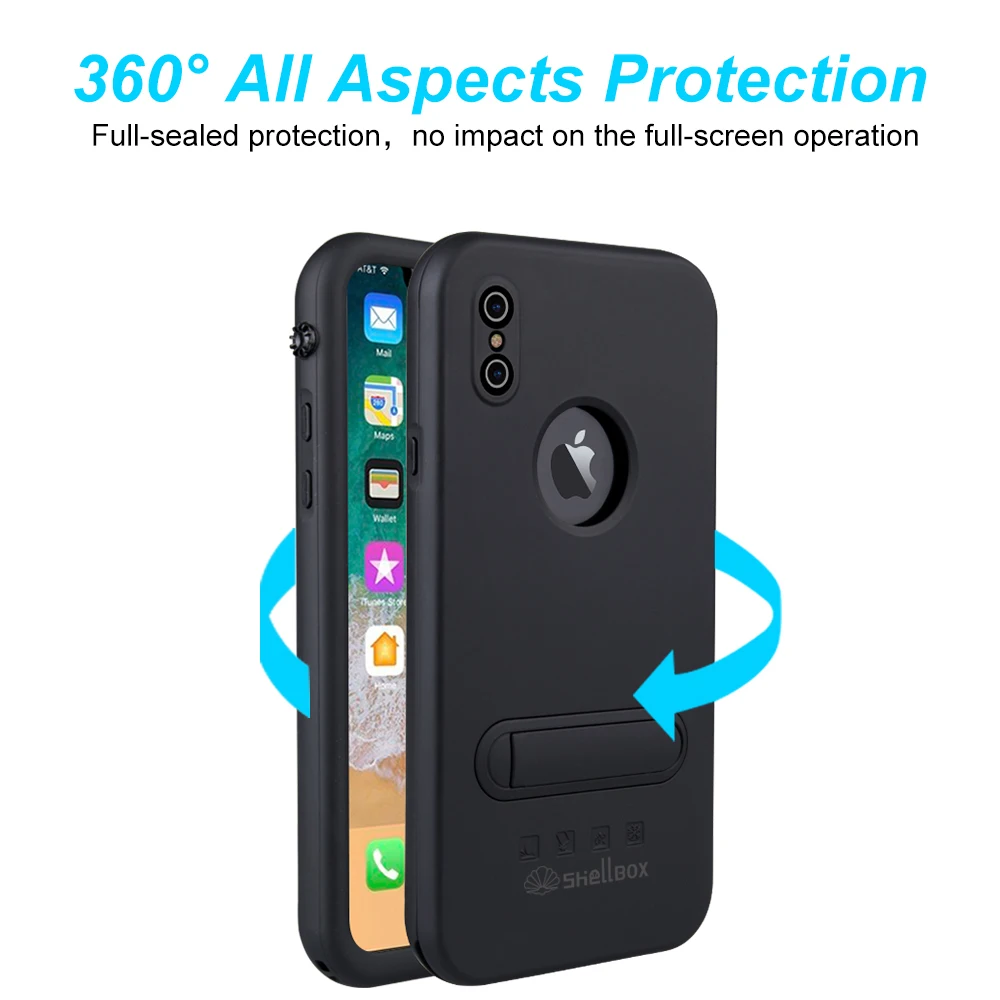 IP68 Водонепроницаемый чехол для дайвинга IPhone X Capa ударопрочный водонепроницаемый